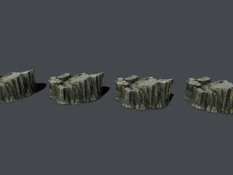 Cliff rocks 3D 模型