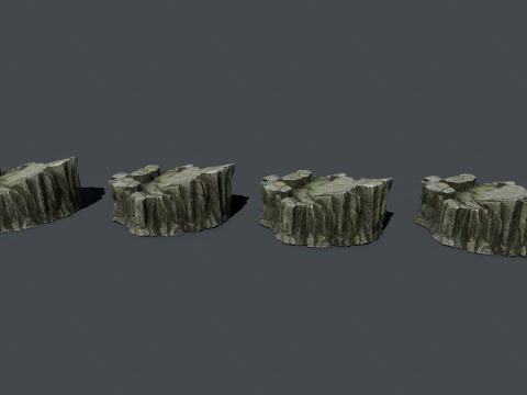 Cliff rocks 3D Model