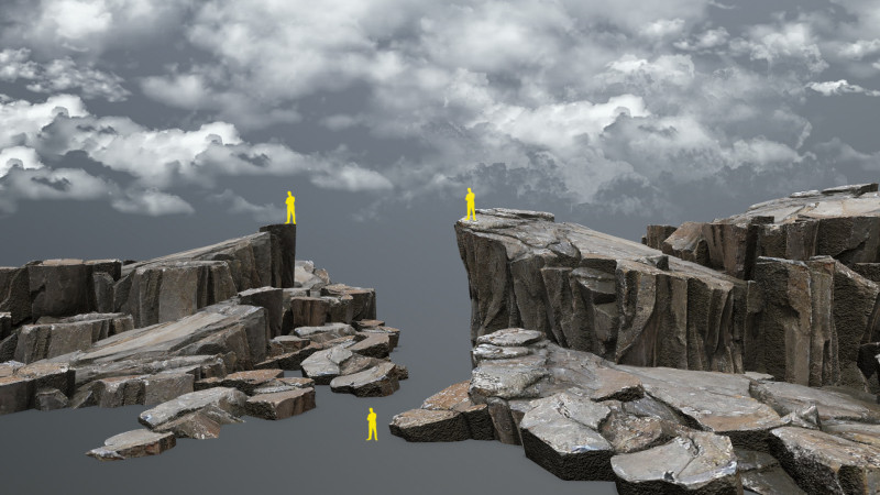 Cliff rocks 3D 模型 .c4d .max .obj .3ds .fbx .stl .blend