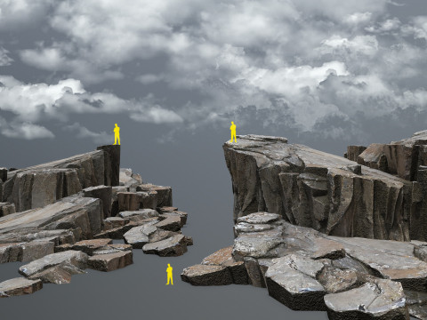Cliff rocks 3D Model