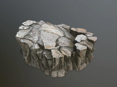 Cliff rocks 3D Model