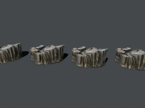 Cliff rocks 3D Model