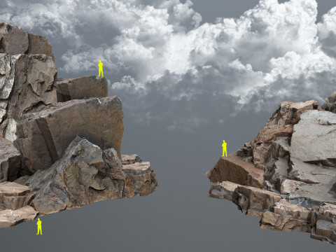 Desert rocks Model 3D