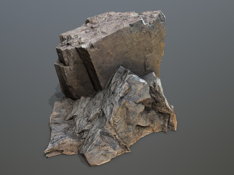 Desert rocks Model 3D