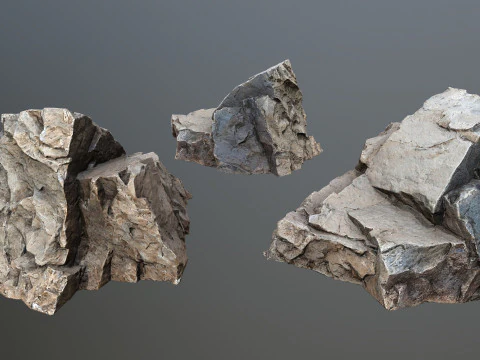 Desert rocks 3D Model