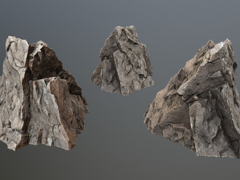 Desert rocks Model 3D