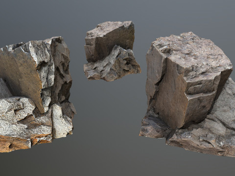 Desert rocks Model 3D