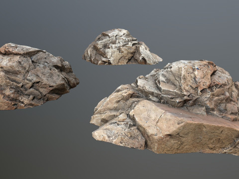 Desert rocks Model 3D