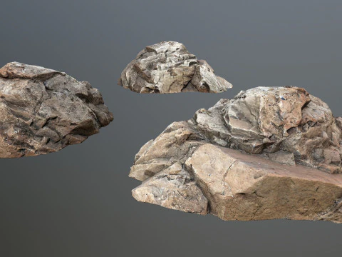Desert rocks 3D Model