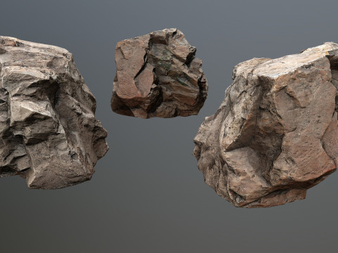 Desert rocks Model 3D