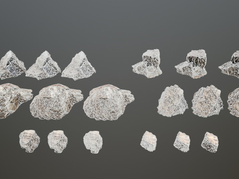 Desert rocks Model 3D