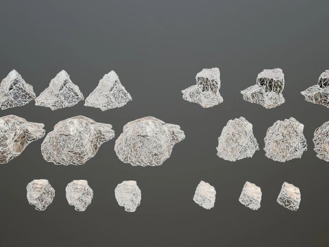 Desert rocks 3D Model