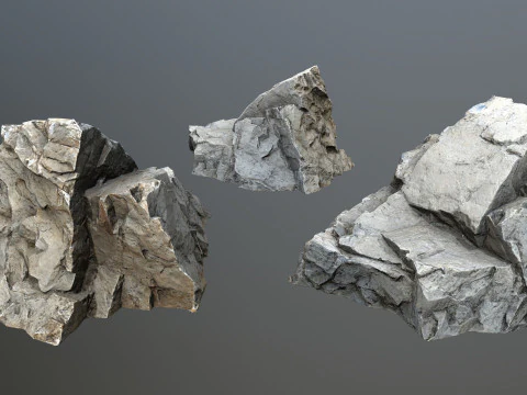 Cliff rocks 3D Model
