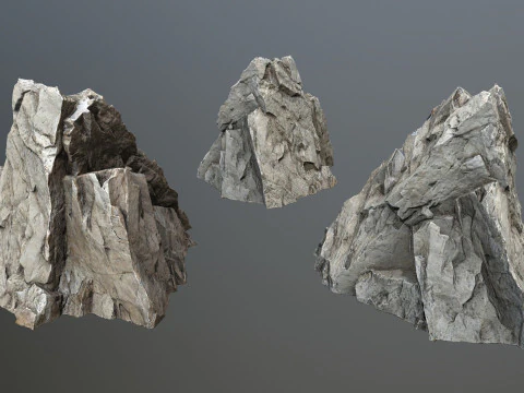 Cliff rocks 3D Model