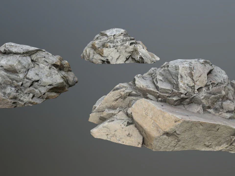 Cliff rocks 3D Model
