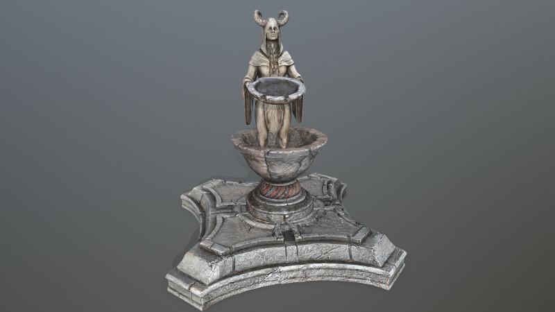 Angel fountain 3Dモデル .c4d .max .obj .3ds .fbx .stl .blend