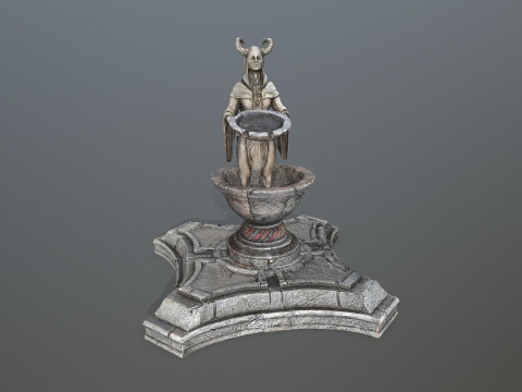 Angel fountain 3Dモデル