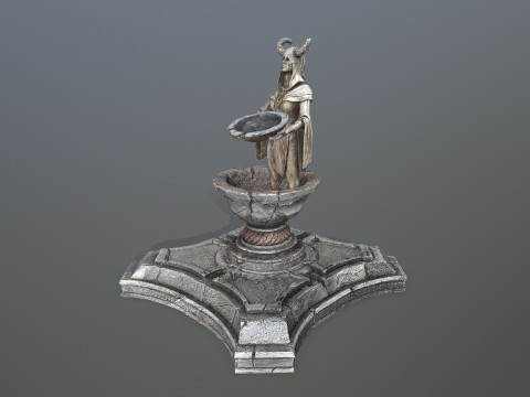Angel fountain 3Dモデル