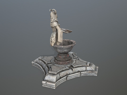 Angel fountain 3Dモデル