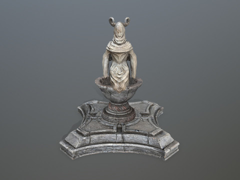 Angel fountain 3Dモデル
