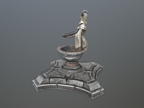 Angel fountain 3Dモデル