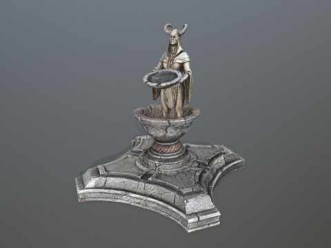 Angel fountain 3Dモデル