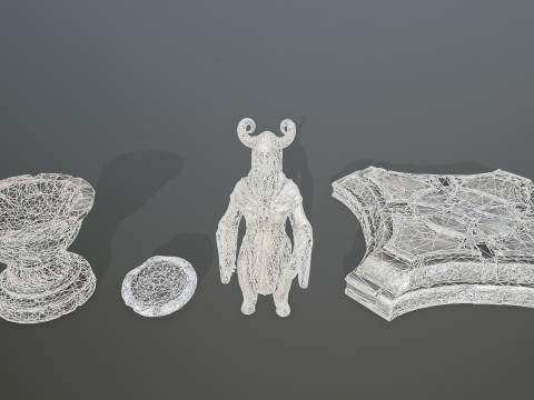 Angel fountain 3Dモデル