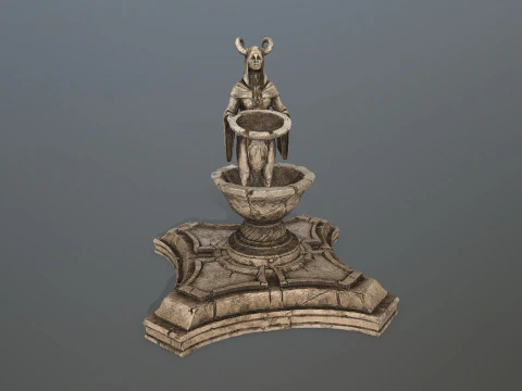 Angel fountain 3D Model