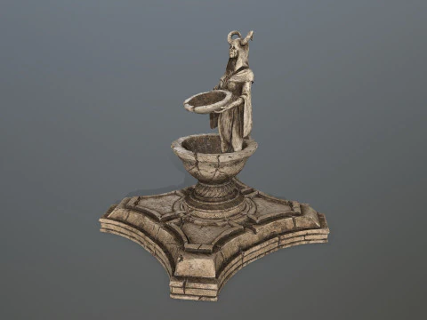Angel fountain 3D Model
