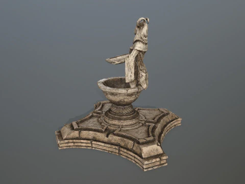 Angel fountain 3D Model