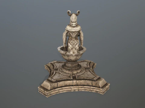 Angel fountain 3D Model