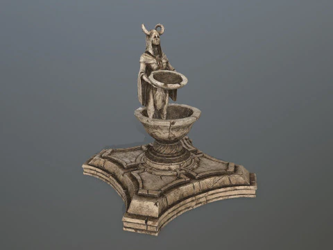 Angel fountain 3D Model