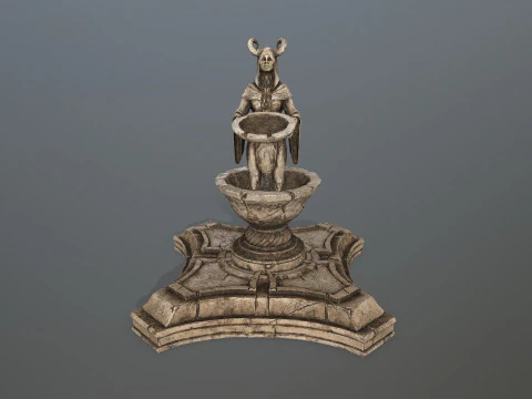 Angel fountain 3D Model