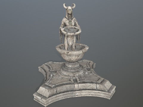 Angel fountain Model 3D
