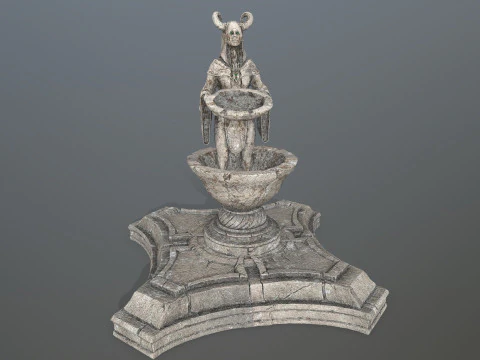 天使喷泉 3D 模型