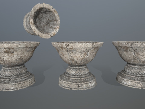 Angel fountain 3D 모델