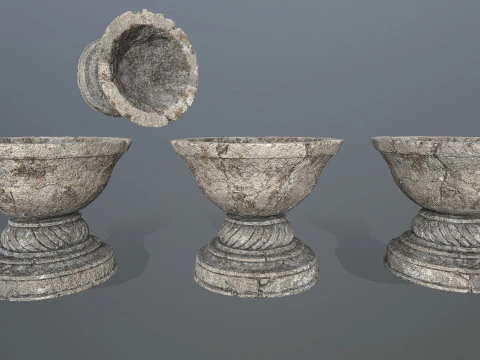 Angel fountain 3D Model
