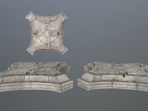 Angel fountain 3D 모델