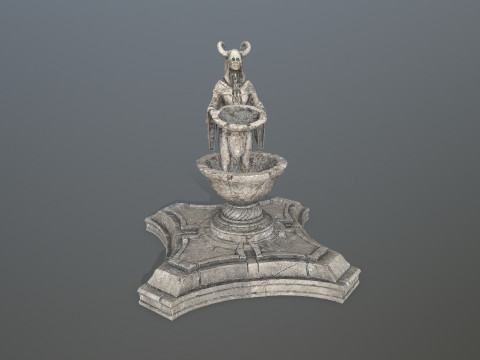 Angel fountain 3D 모델