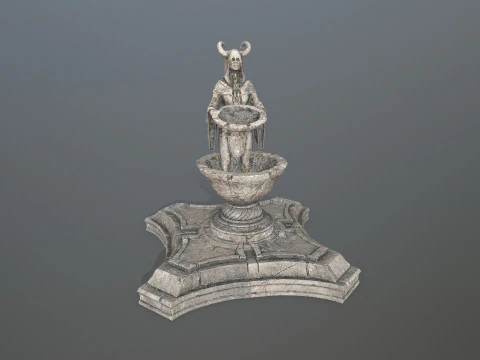 Angel fountain 3D Model