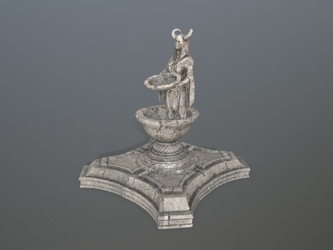 Angel fountain 3D 모델