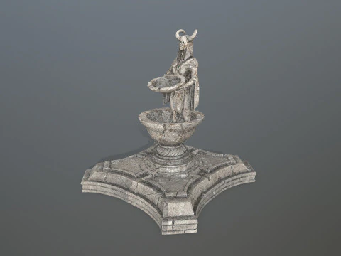 Angel fountain 3D Model