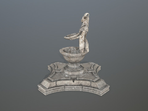 Angel fountain 3D 모델