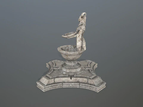Angel fountain 3D Model