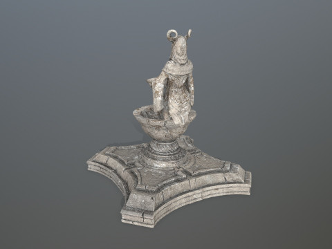 Angel fountain 3D 모델