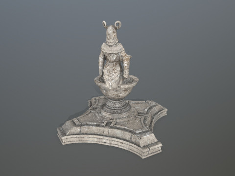 Angel fountain 3D 모델