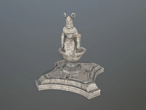 Angel fountain 3D Model