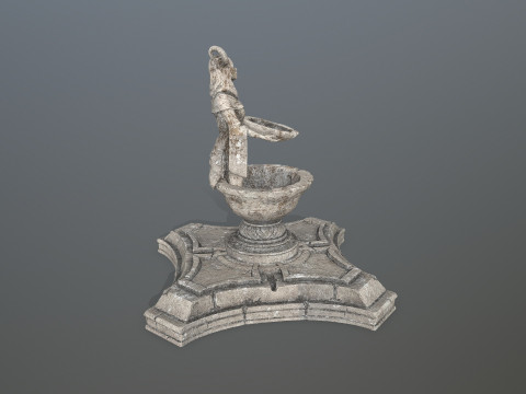 Angel fountain 3D 모델