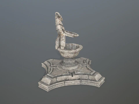 Angel fountain 3D Model