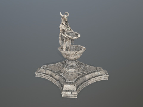 Angel fountain 3D 모델